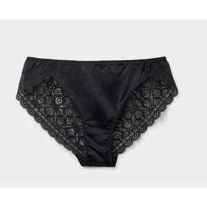 NWT Intimissimi Lace and Natural Silk Bikini Briefs Intense Blue Size US Medium